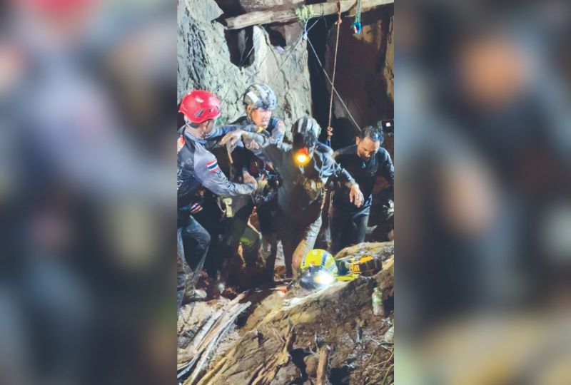 First trapped person pulled from Laos cave